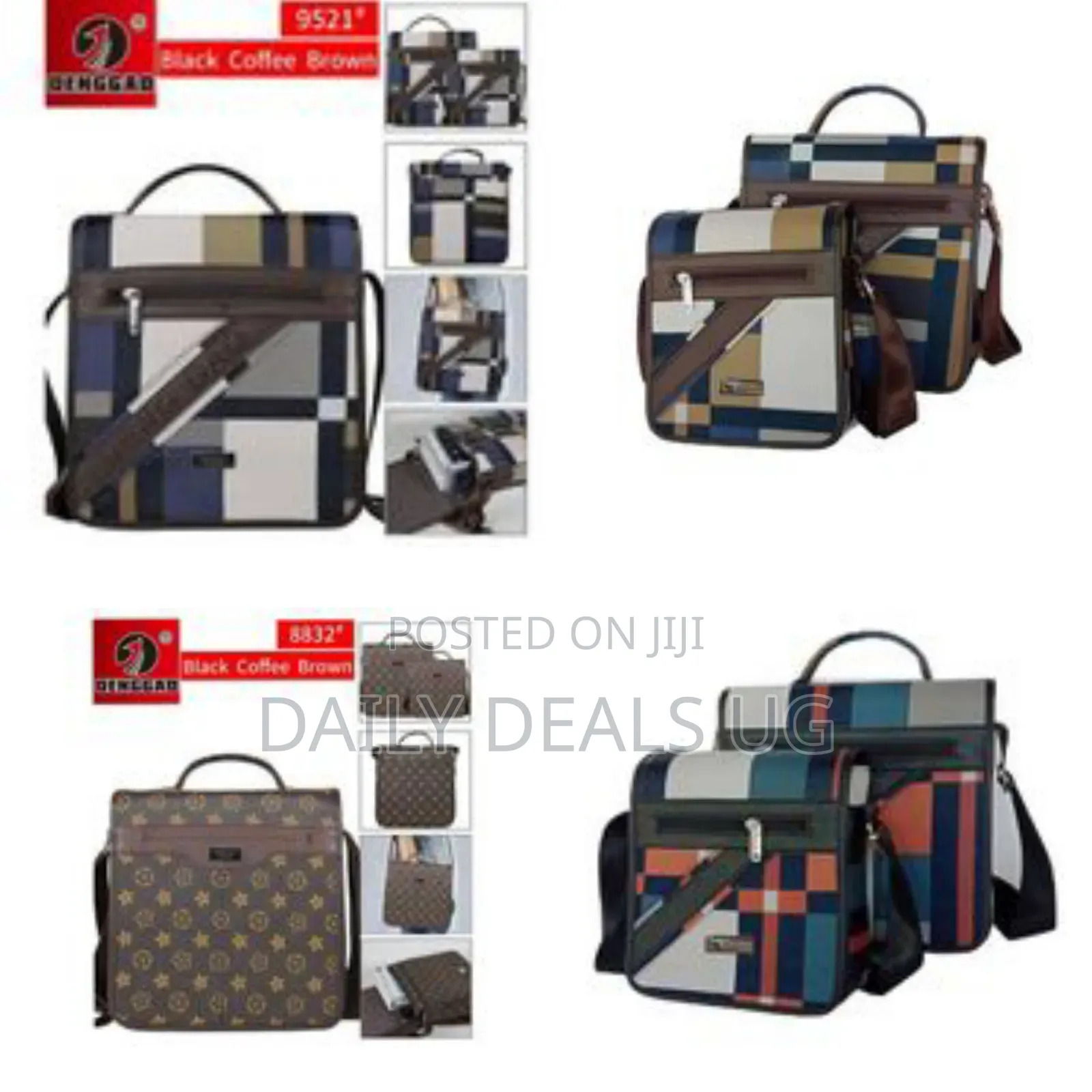 2 Piece Custom Shoulder Bags Side Crossbody Bags -Multicolour