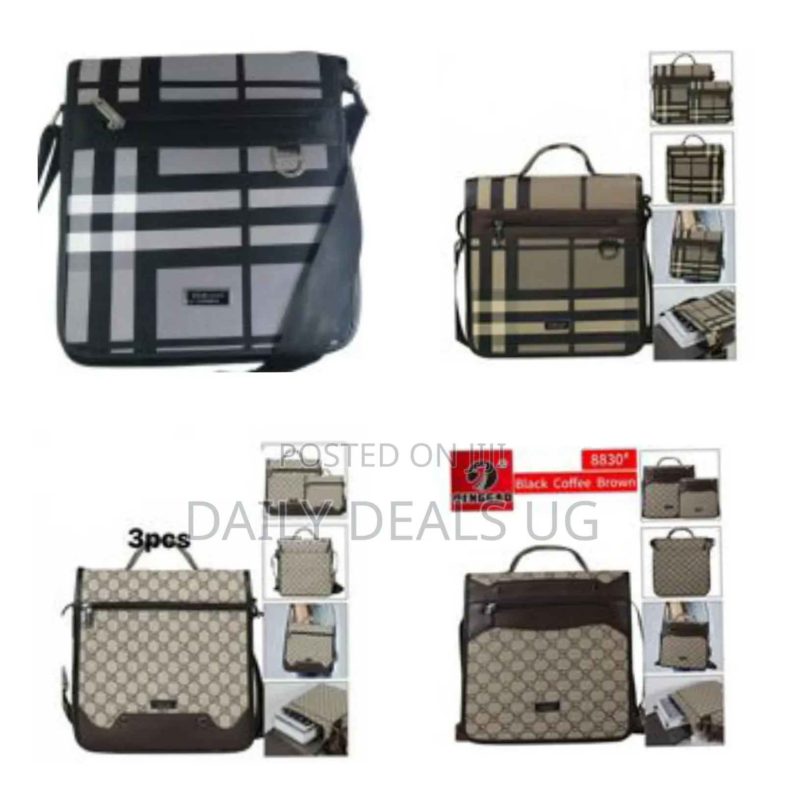 2 Piece Custom Shoulder Bags Side Crossbody Bags -Multicolour
