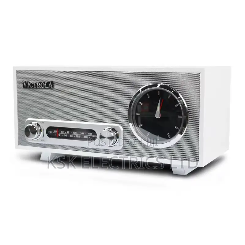 Bluetooth Speaker With Fm Radio Analog Alarm Clock and 5v 1a