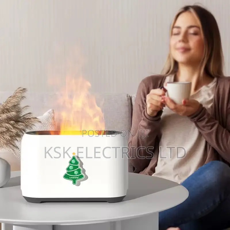 Cross-Border Christmas Flame Ambient Home Humidifier Liquid Room