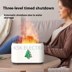 Cross-Border Christmas Flame Ambient Home Humidifier Liquid Room