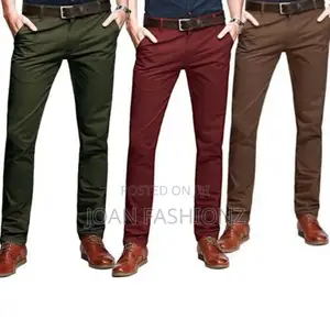 3 in 1 Men's Stretcher Khaki Trousers -Multi-Colours