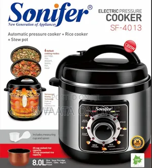 8l-Sonifer Sf-4013 Automatic Electric Pressure Cooker Stainless Steel