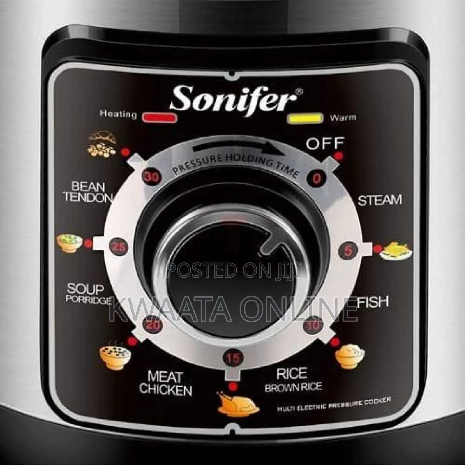 8l-Sonifer Sf-4013 Automatic Electric Pressure Cooker Stainless Steel