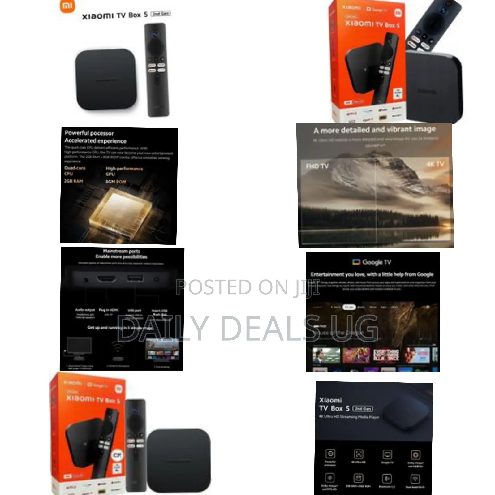 Xiaomi Mi Box S (2nd Gen) 2gb/8gb Google Tv 5g Wifi Hdr10+ Streamer