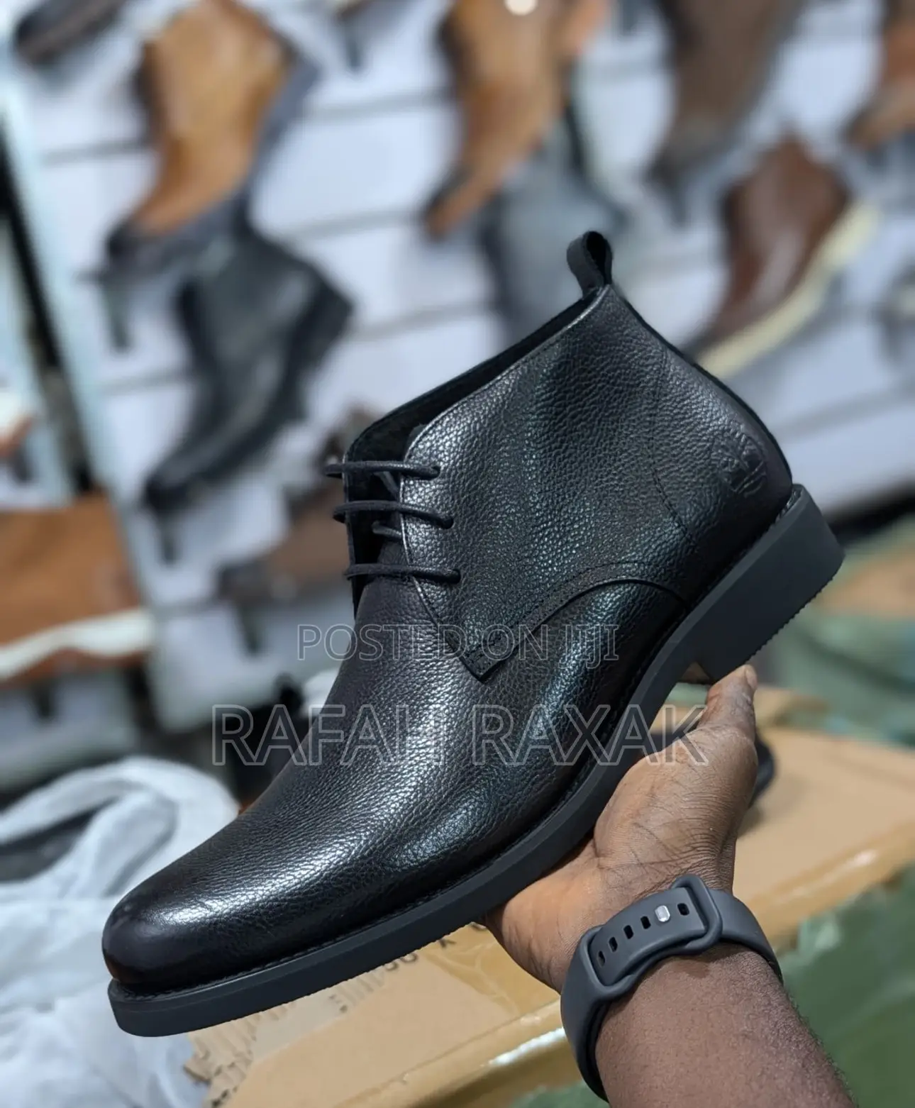 Original Men’S Black Timberland Formal/Gentle Leather Boots