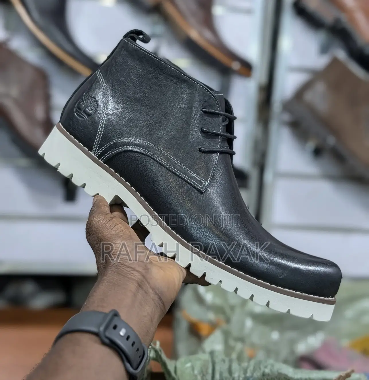 Men’S Classic Timberland Gentle/Casual White Sole Leather Boots