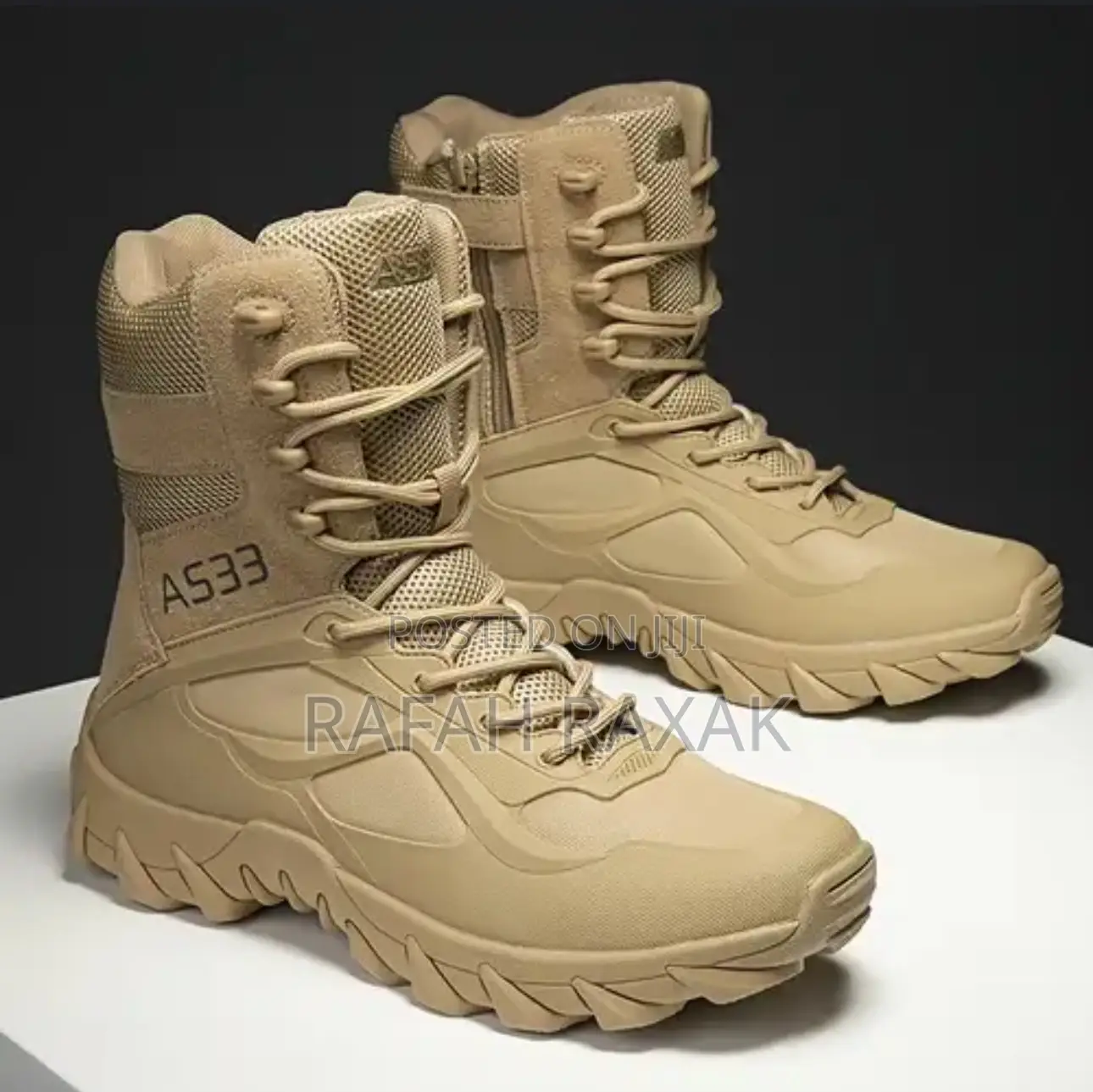 New Men’S Khaki A533 Tactical Hiking Desert Boots