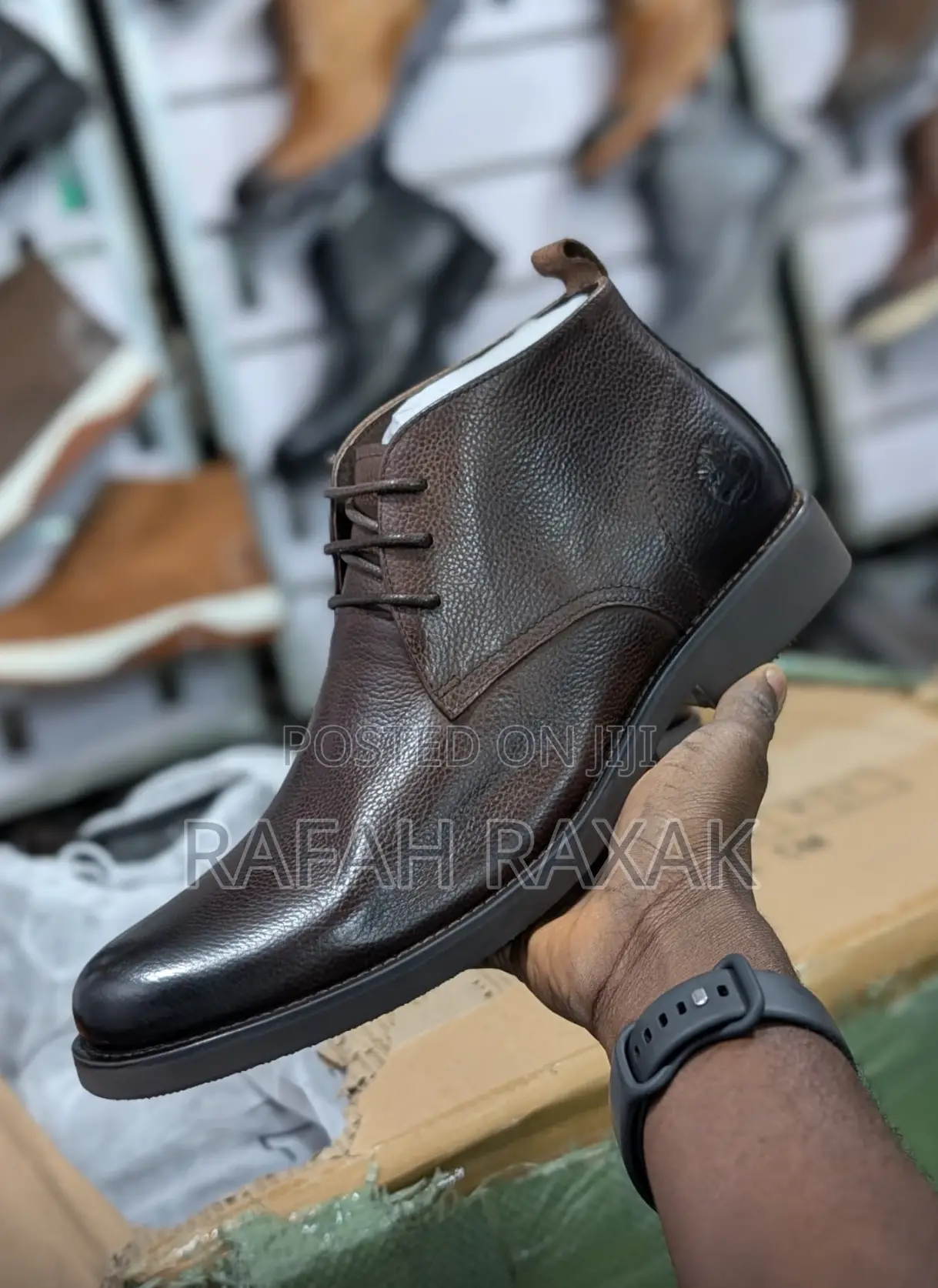 Original Dark Tan Timberland Formal/Gentle Office Leather Boots