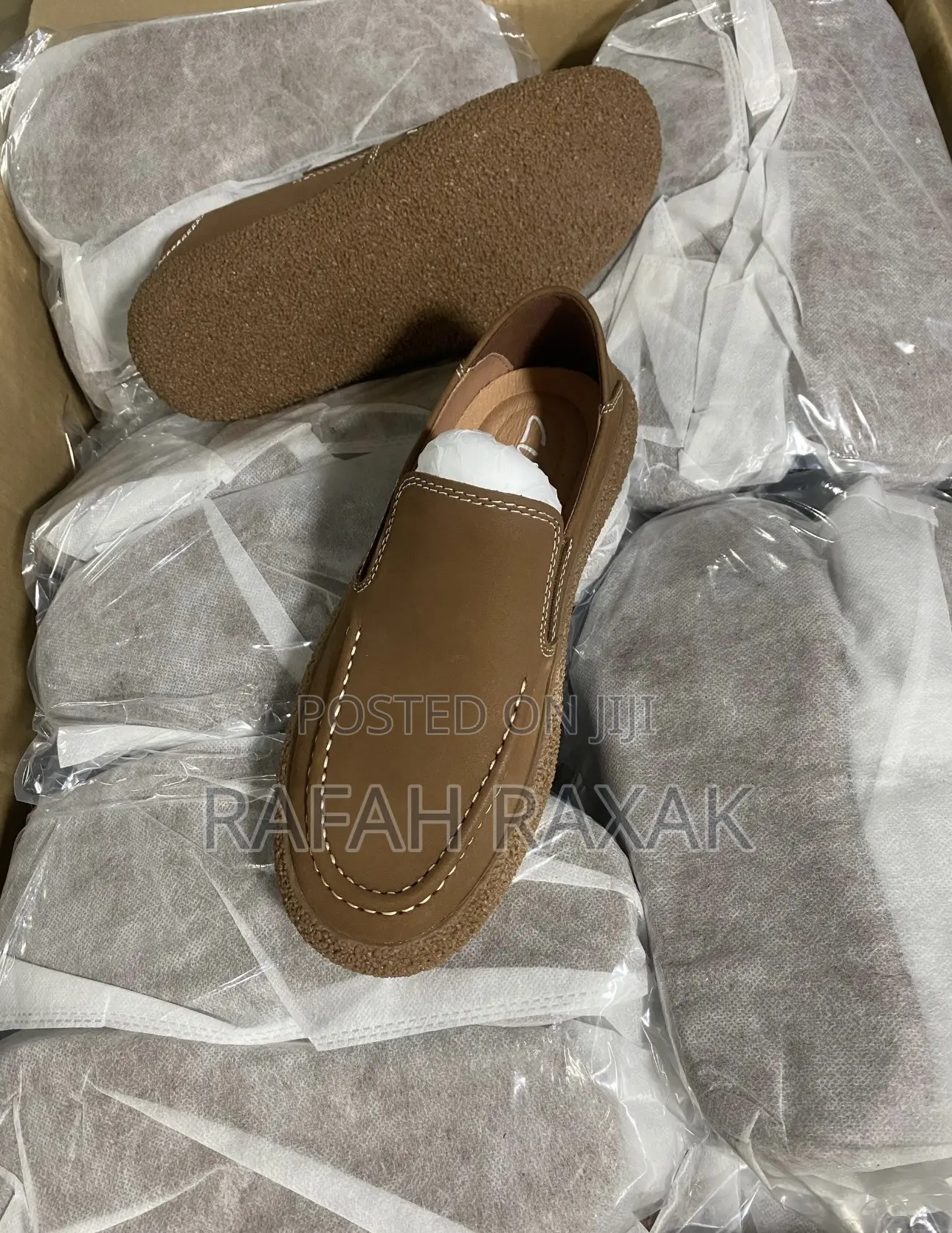 Men’S Original Brown Clarks Casual Leather Low Shoes