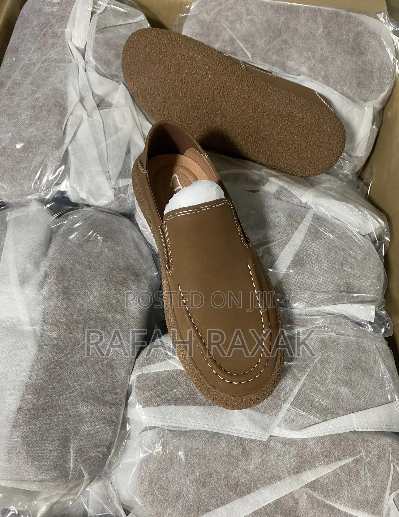 Men’S Original Brown Clarks Casual Leather Low Shoes