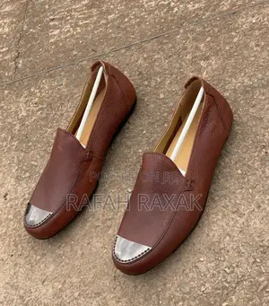 Original Men’S Classic Fashion Designer Brown Versace Loafers