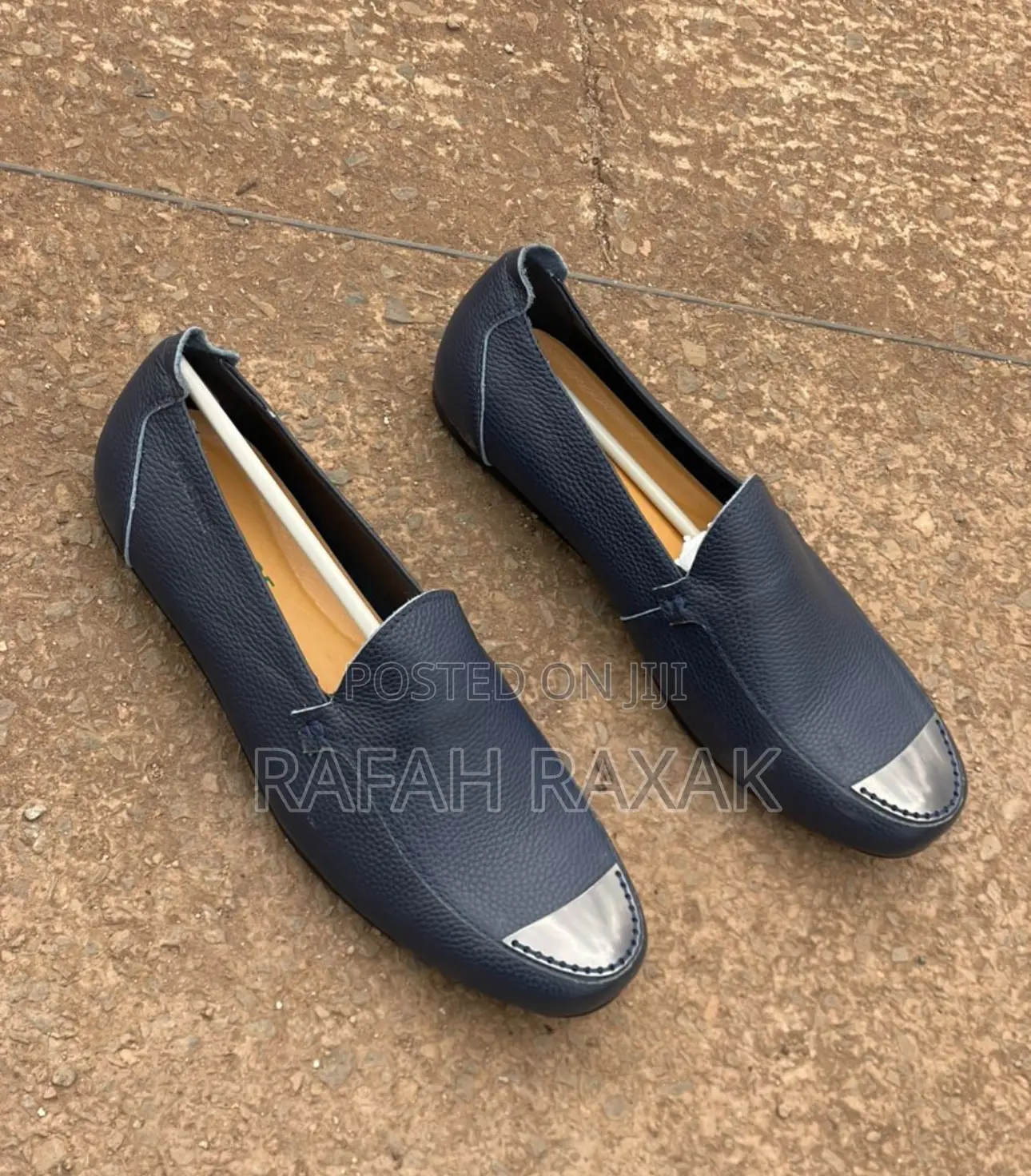 Original Navy Blue Fashion Designer Versace Loafers