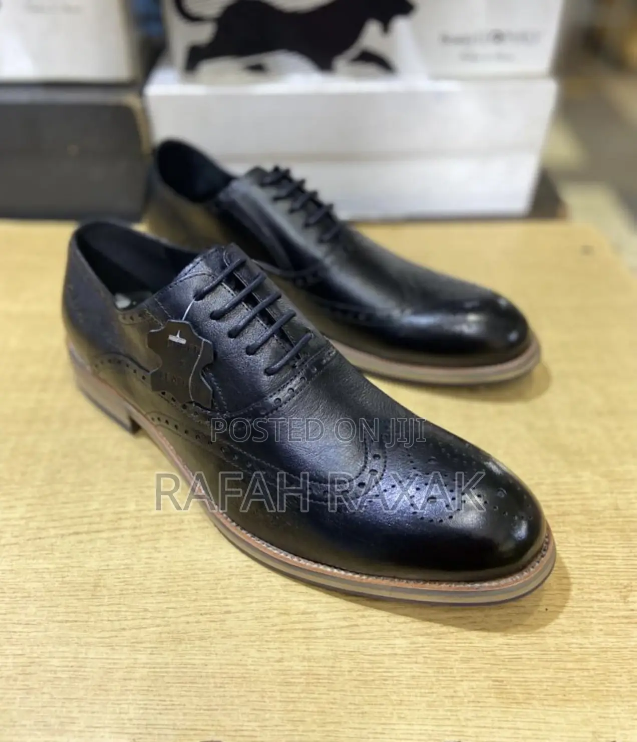 Original Men’S Black Franco Banetti Oxford Shoes