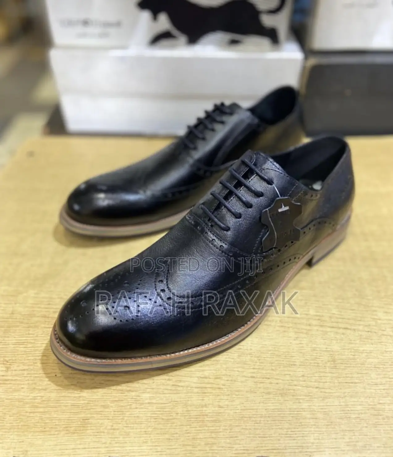 Original Men’S Black Franco Banetti Oxford Shoes