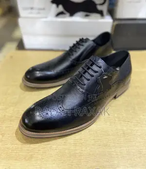 Original Men’S Black Franco Banetti Oxford Shoes