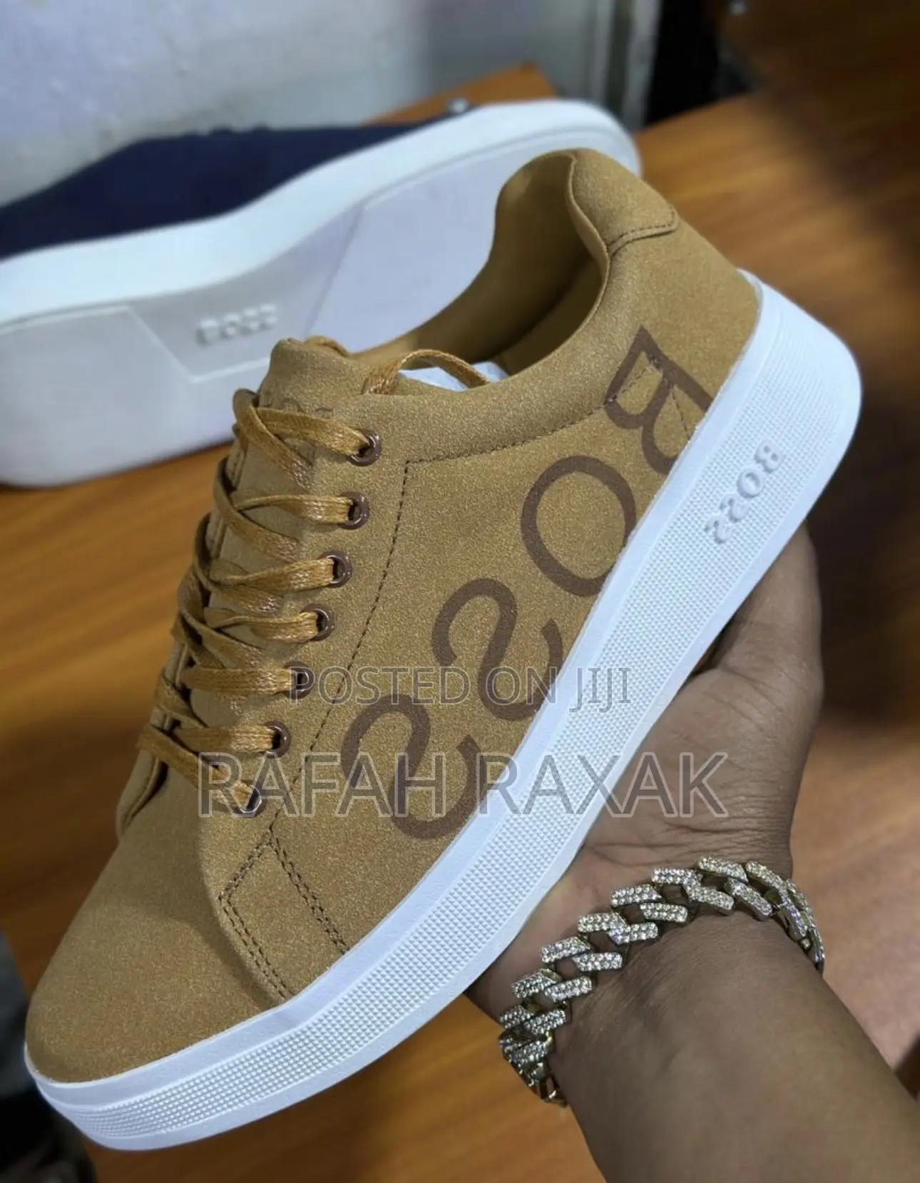 Original Brown/White Suede Boss Smart Casual Low Shoes
