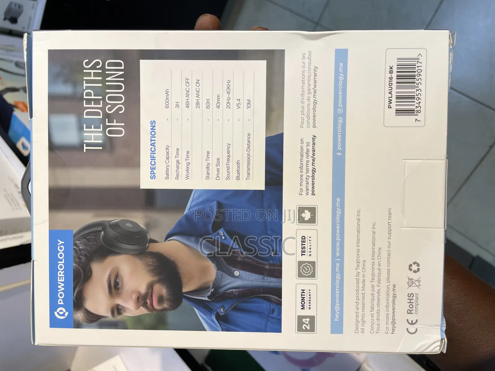 Powerology Hybrid Anc Headphone