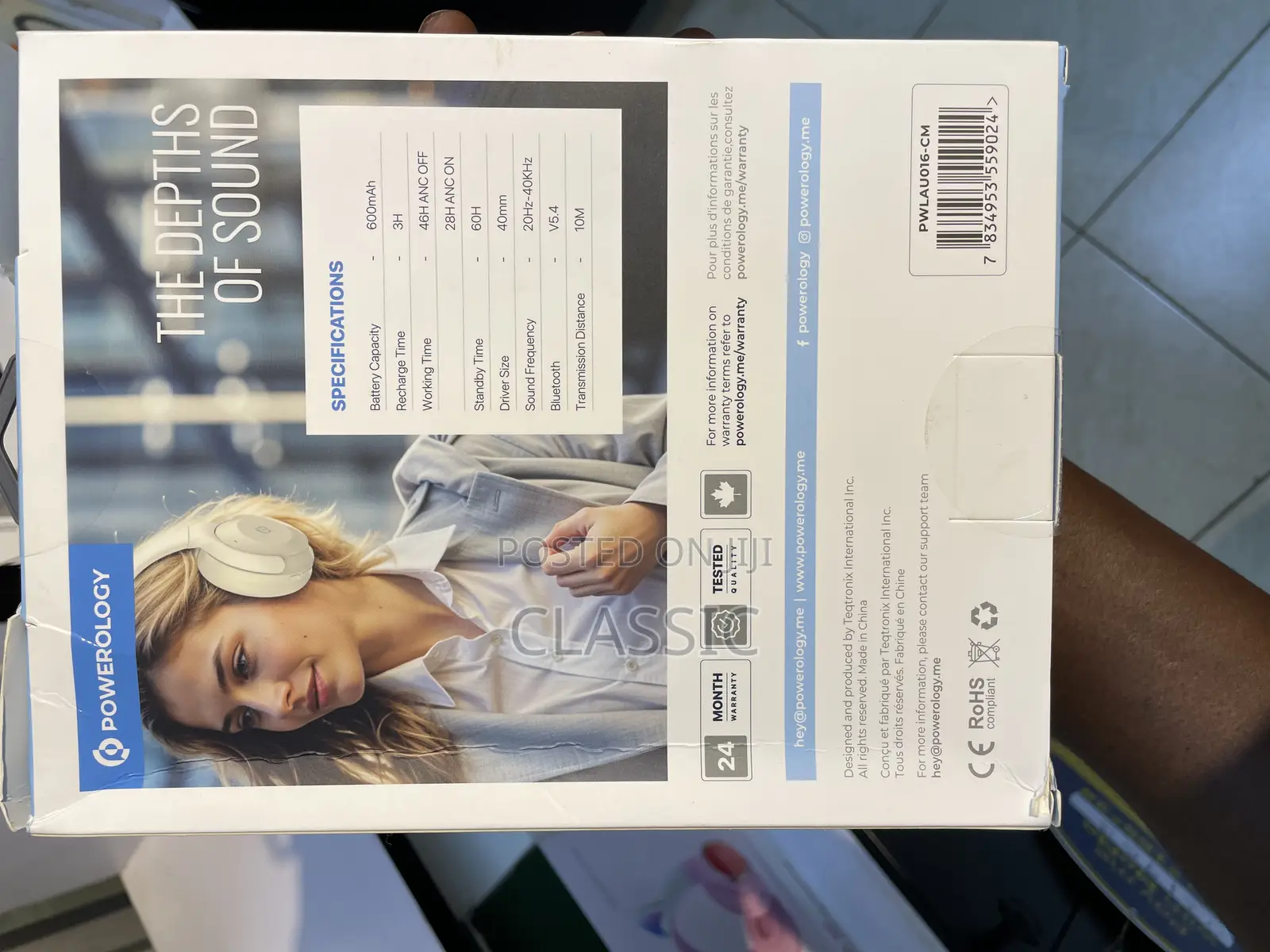 Powerology Hybrid Anc Headphone