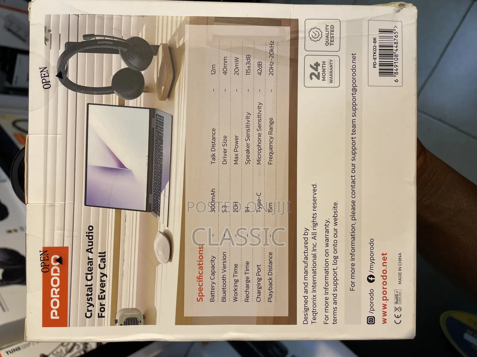 Porodo Office Wireless Headset
