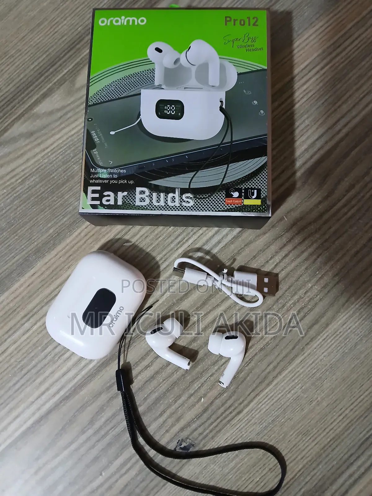 Oraimo Pro12 Super Bass Wireless Headset Ear Buds