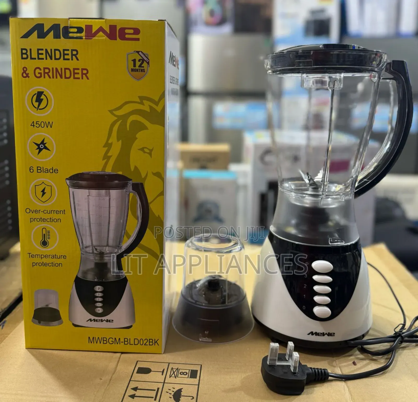 Sayona 1.5l Blender,2in1 With 450watts