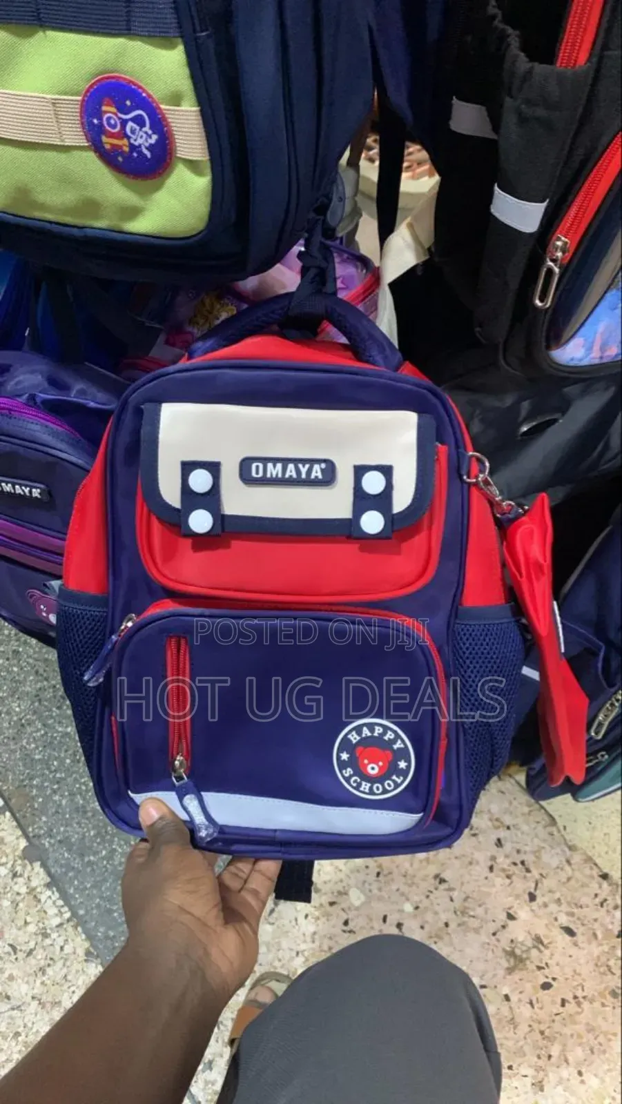 Kids Back To School Bag For Both Girls And Boys - Red/Blue
