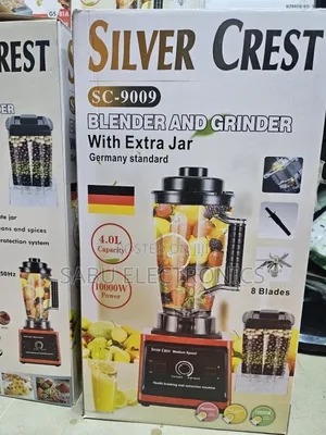 Silver Crest 4l Heavy-Duty Blender Grinder – 10000w, Extra Jar