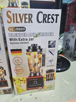 Silver Crest 4l Heavy-Duty Blender Grinder – 10000w, Extra Jar