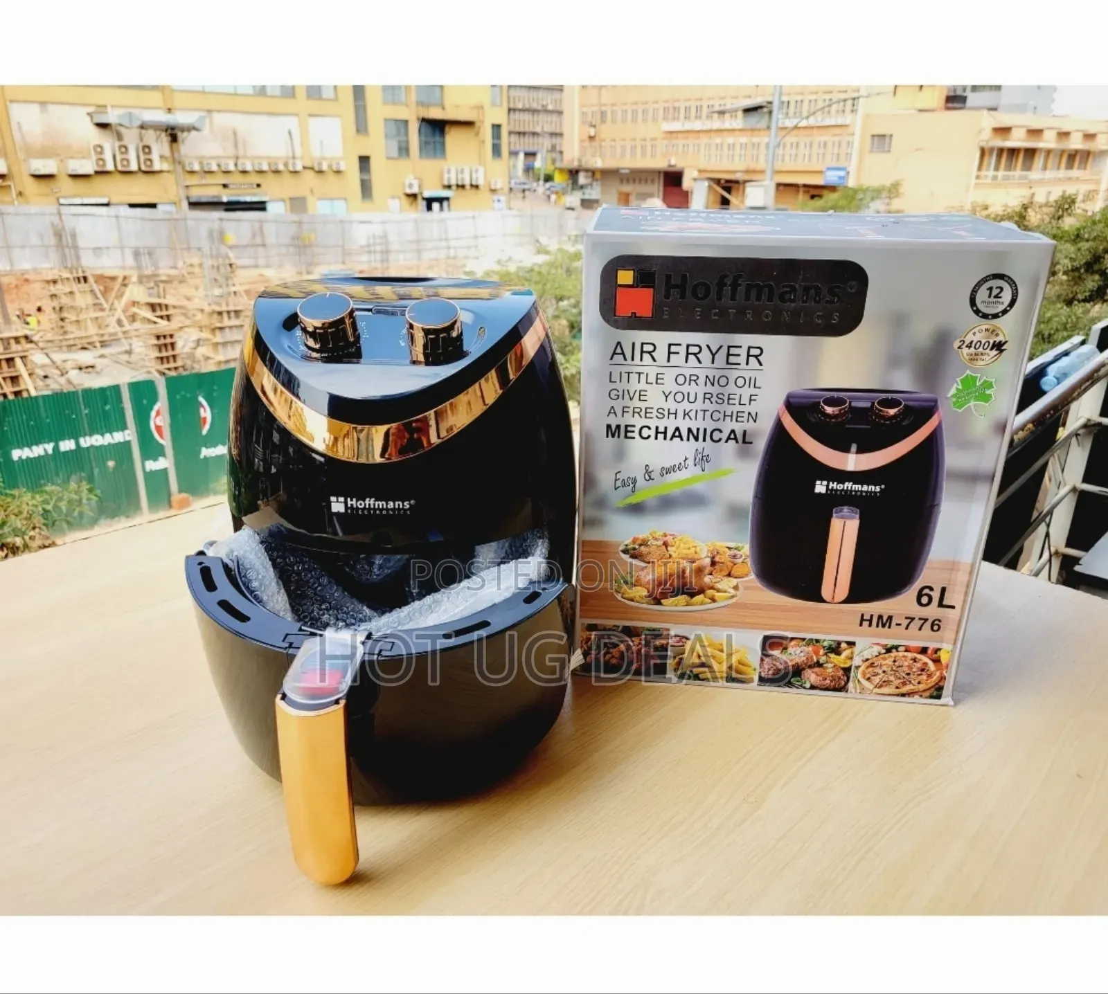 Hoffmans Mechanical 6l / 6 Liters Airfryer/ Air Fryer -