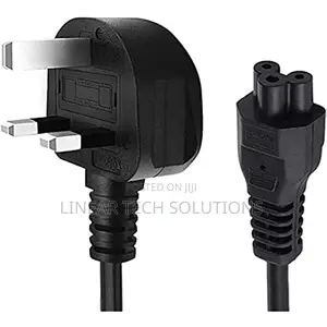Uk Power Cord Flower Type Ac Cable 3 Pin With Fuse - 1.5 Meters