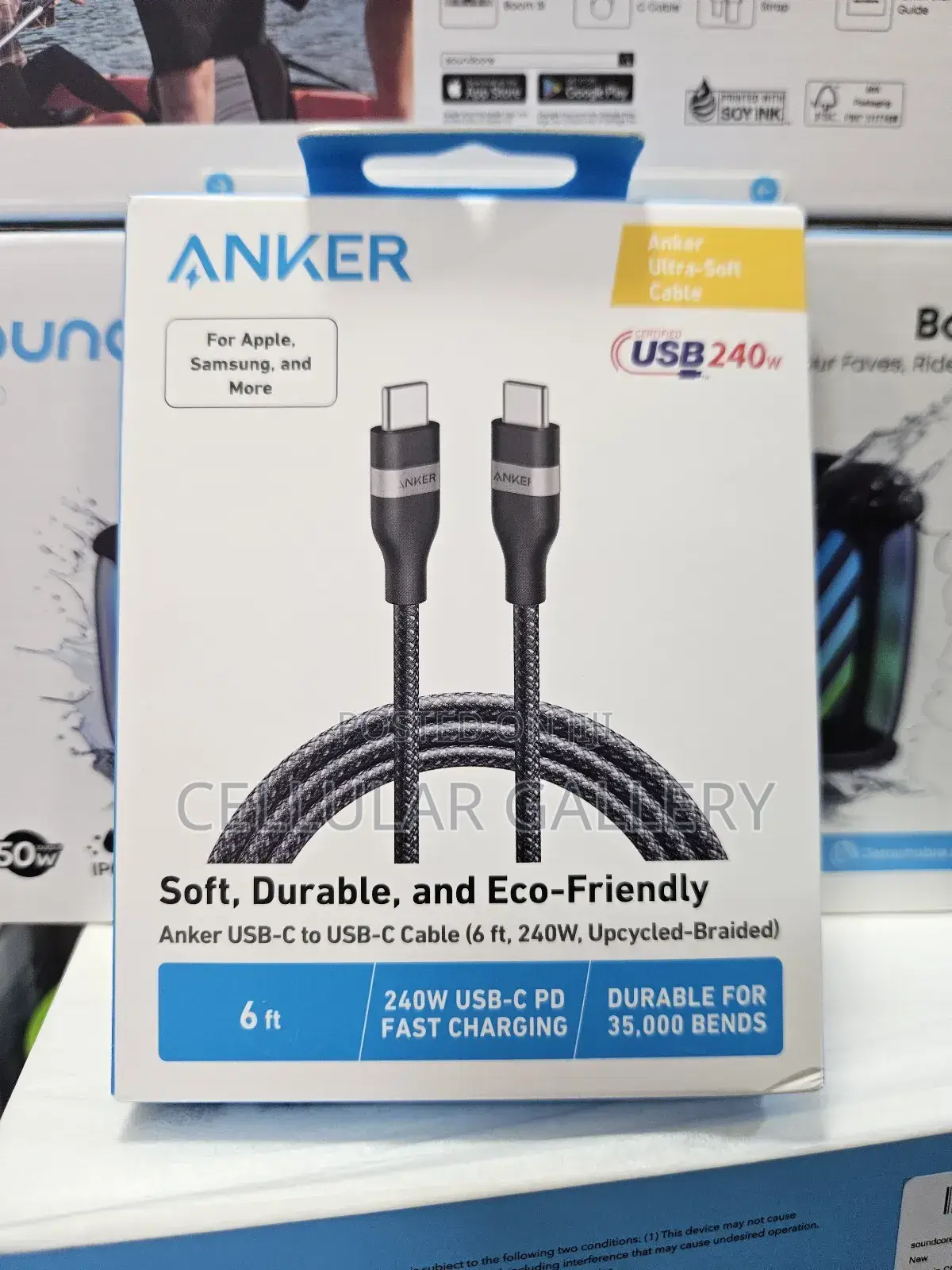 Anker Usb-C to Usb-C Cable 2m/6ft, 240w Braided