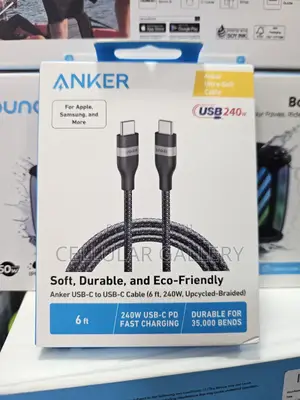 Anker Usb-C to Usb-C Cable 2m/6ft, 240w Braided