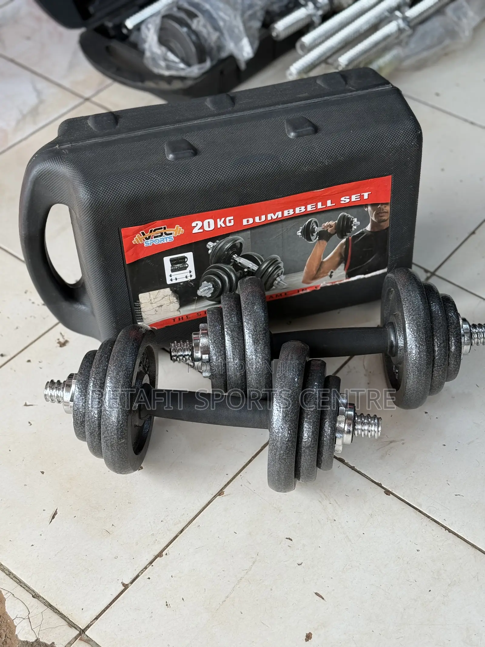 20 Kg Adjustable Dumbbells Box
