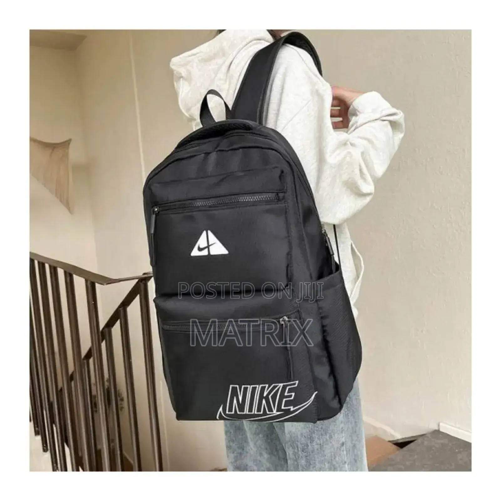 Unisex Laptop/School Bag - Black