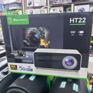 Smartbarry Ht22 Smart Projector With 500 Lumens