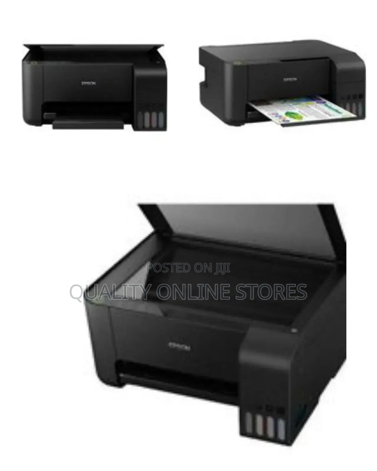 Epson Printers Ecotank L3210 A4 All-in-One Ink Tank Printer, Black