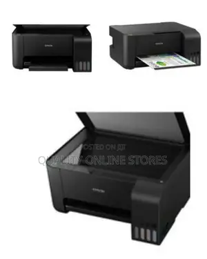 Epson Printers Ecotank L3210 A4 All-in-One Ink Tank Printer, Black