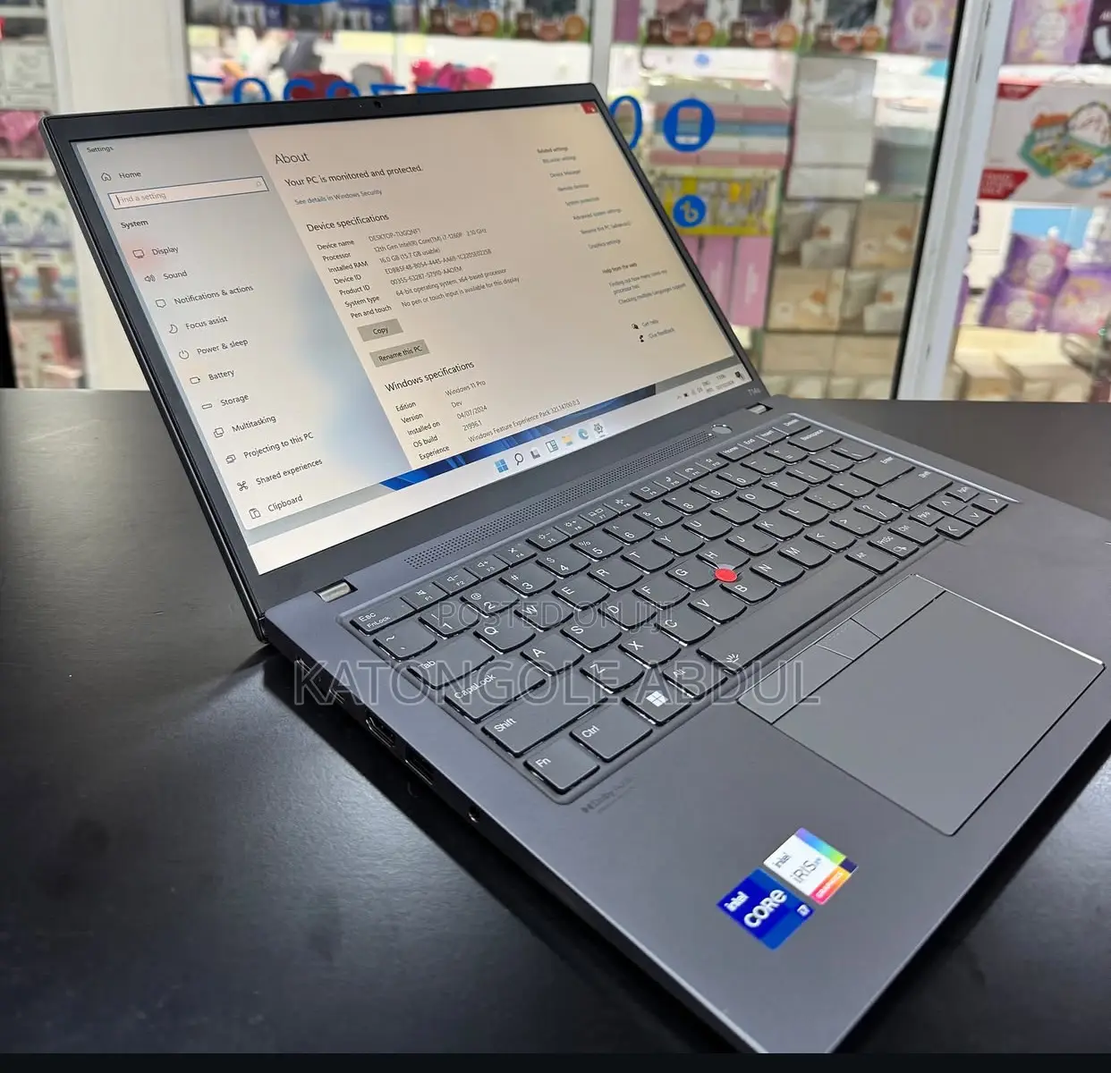 New Laptop Lenovo Thinkpad T14s Gen 2 16GB Intel Core I7 SSD 512GB