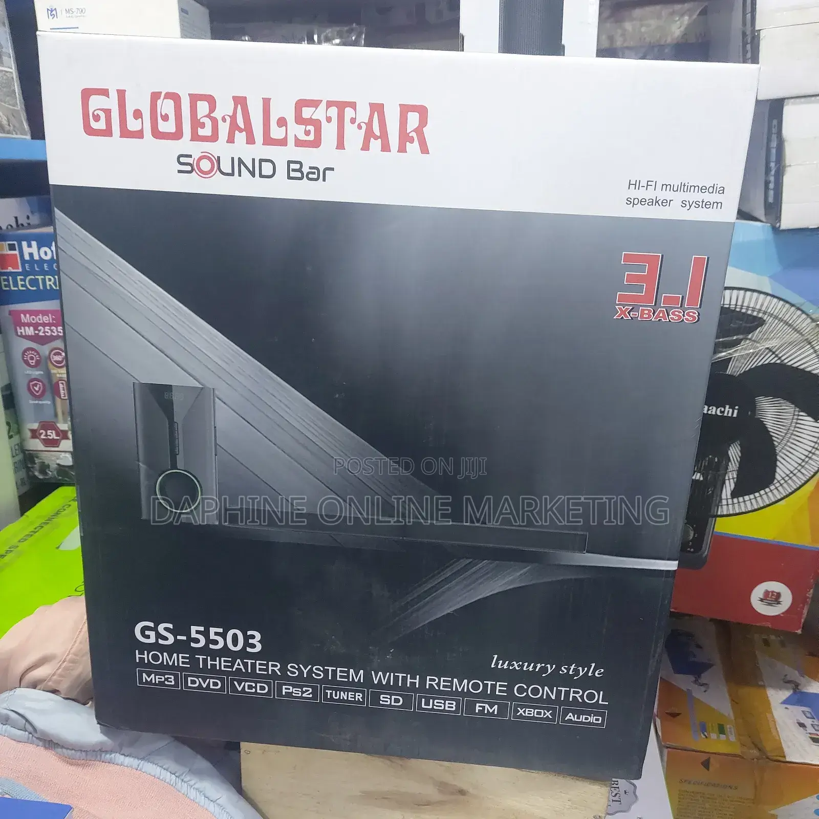 Sound Bar Gs-5503 Globalstar, 3.1 Extra Bass Home Theater System