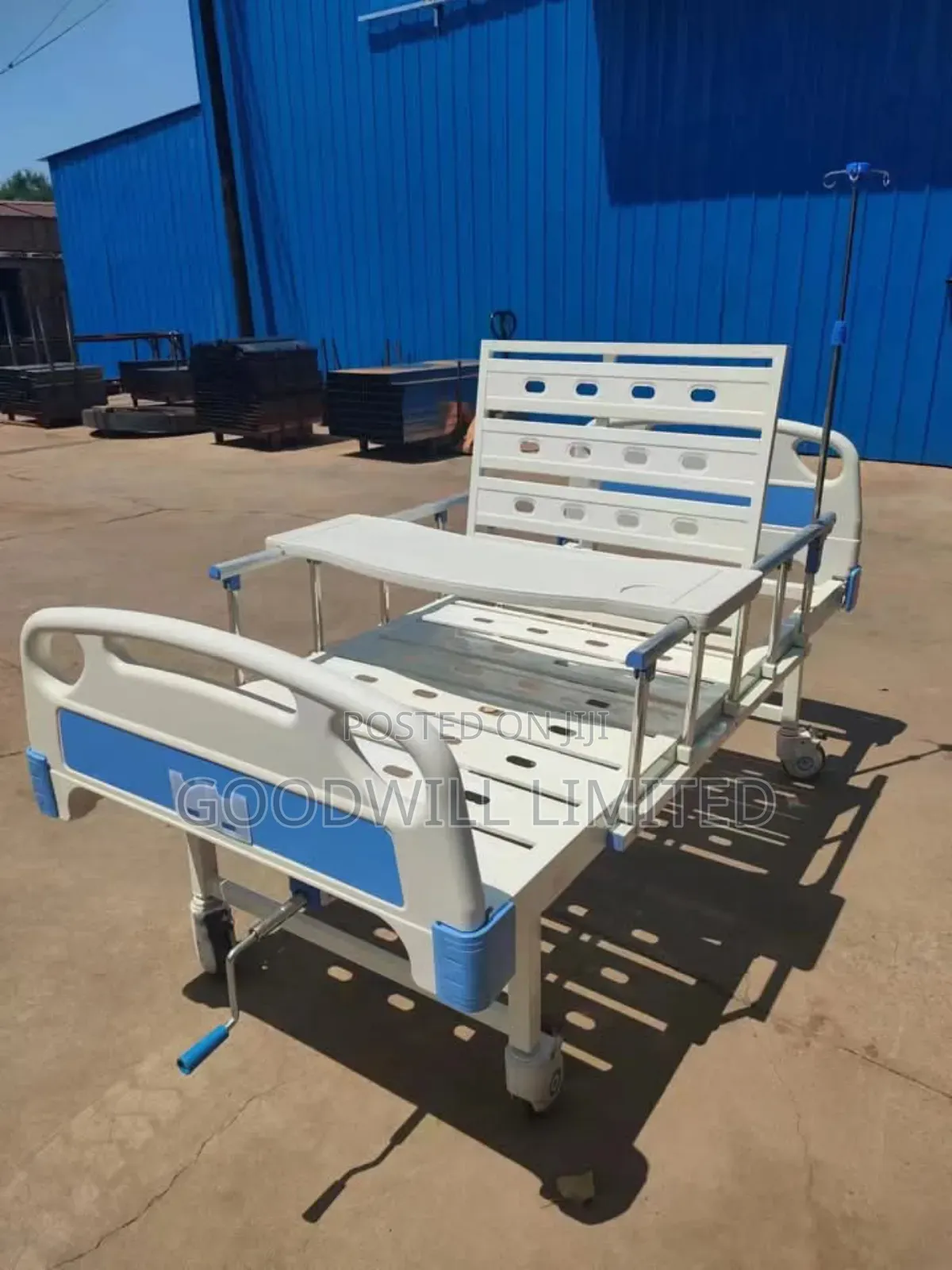 Hospital Bed Single Crank With Abs and Casters