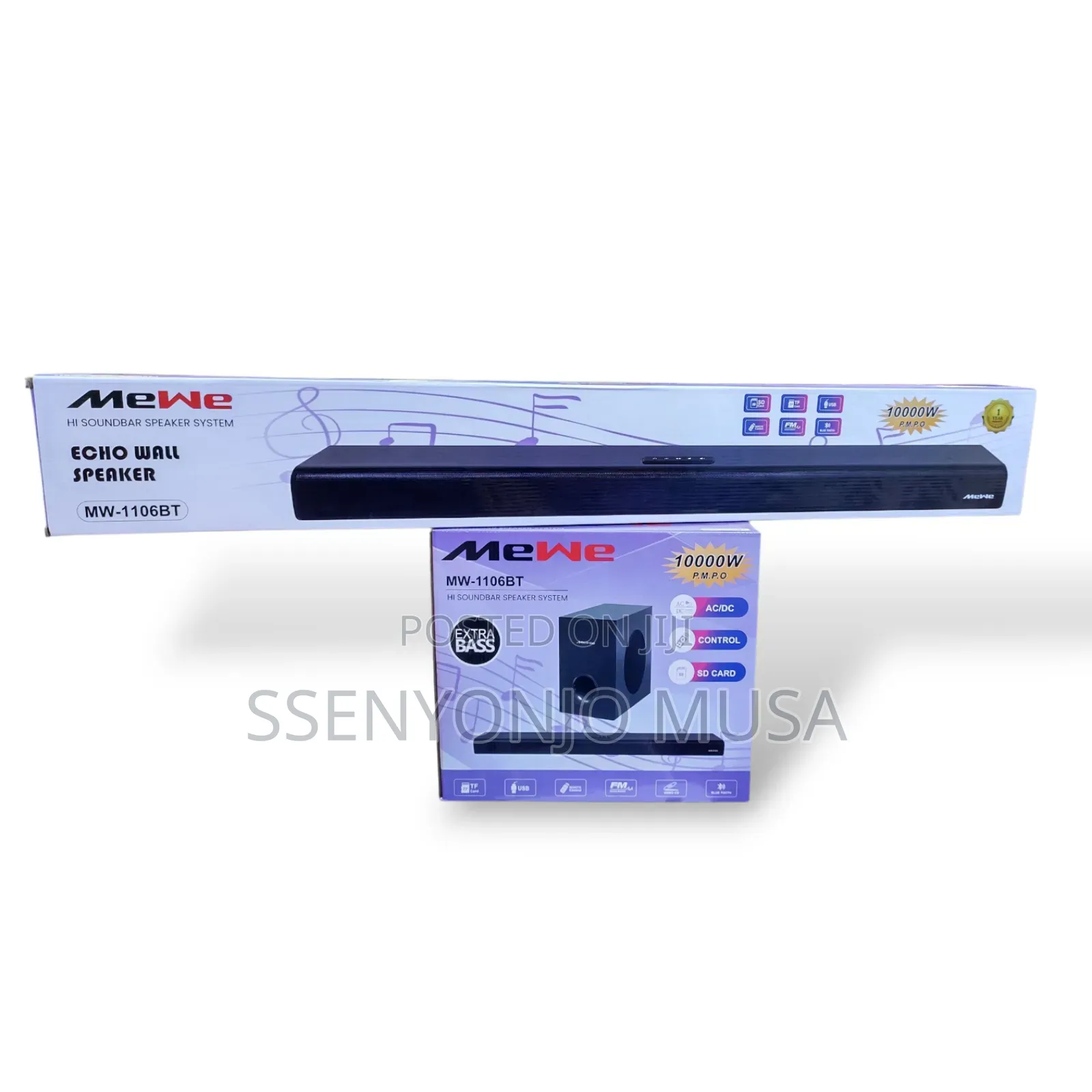 Mewe Mw-1106bt Soundbar Speaker System - 60w Pmpo