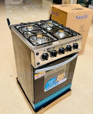Saachi Full Gas Cooker (50x50cm) With Gas Oven , Auto Ignition & Grill