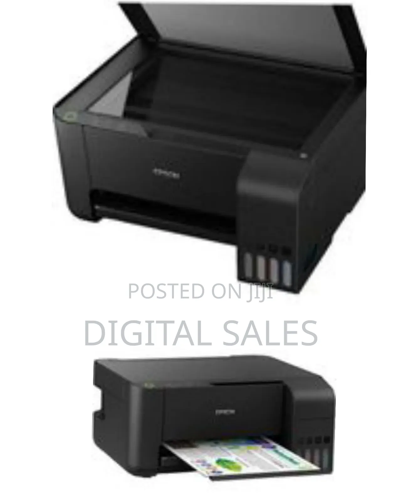 Epson Printers Ecotank L3210 A4 All-in-One Ink Tank Printer, Black