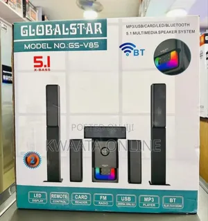 5.Ch Global Star Bluetooth Home Theatre Gs-V85 8multispeaker System