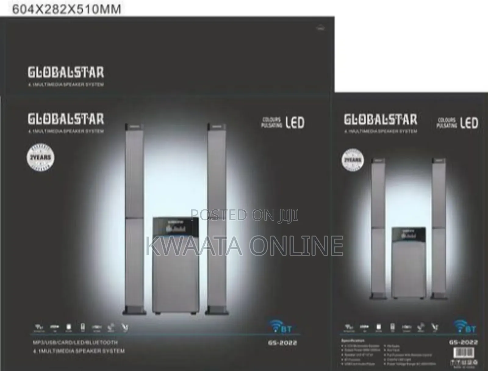 4.1 Globalstar Convertible Bluetooth Multispeaker Gs-2022 Home Theatre