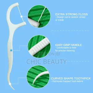 Extra Strong Dental Floss Pick 50 Piece In A Pack