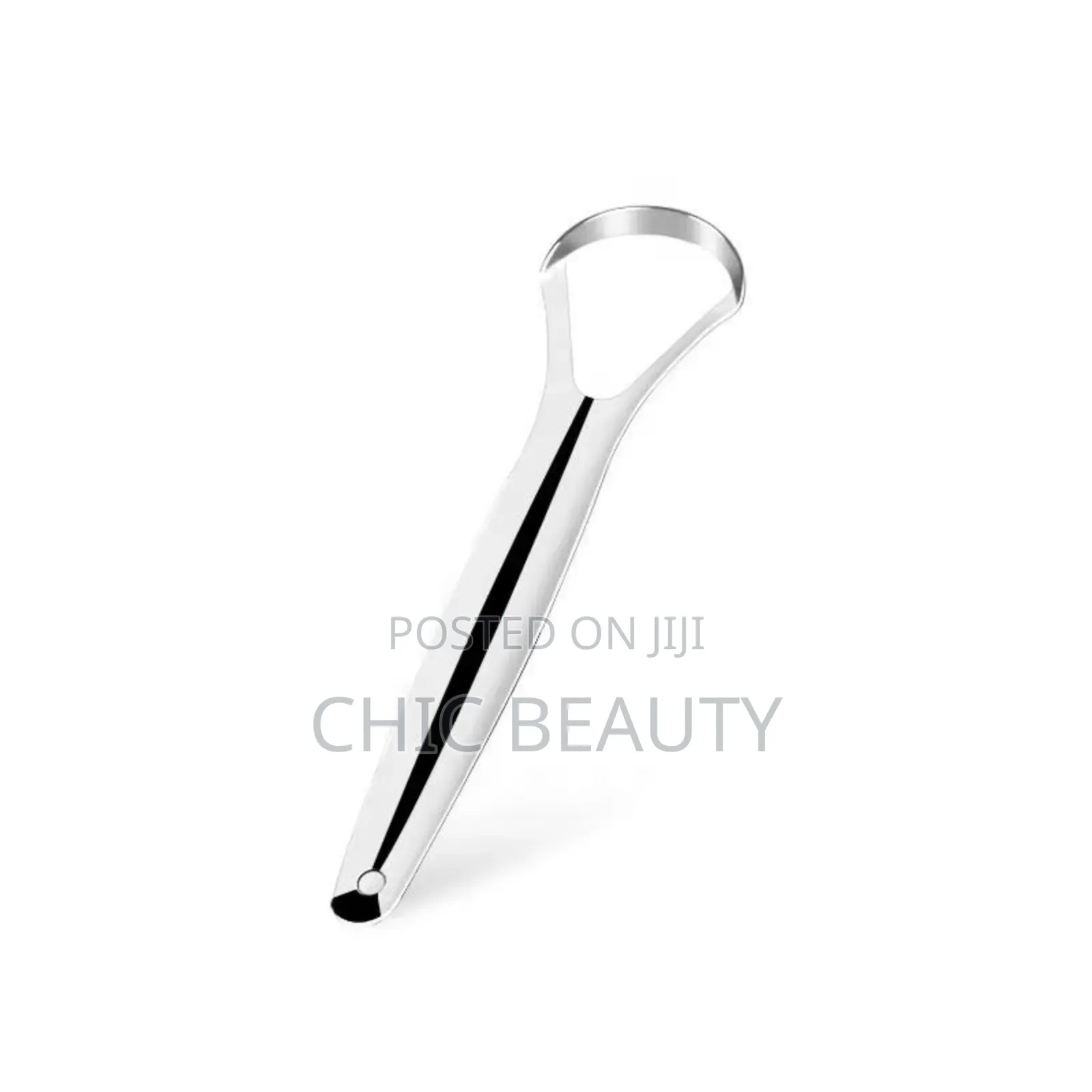 Stainless Steel Tongue Scraper. It Cleans Your Tongue