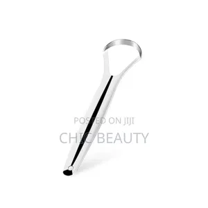 Stainless Steel Tongue Scraper. It Cleans Your Tongue