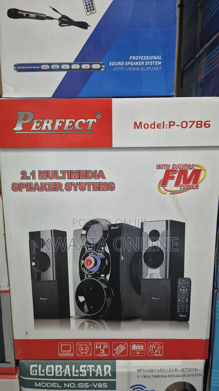 2.1ch.Perfect P-0786 Multimedia Speaker Systems